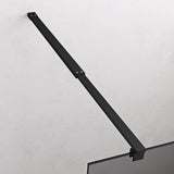 glasvilla Duschwand für Dusche Duschabtrennung Walk-In ESG-Sicherheitsglas 10mm NANO Glas BRAM1&BRAM3 Bremen2 Schwarz