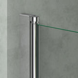 glasvilla Duschwand für Badewanne Badewannenwand faltbar 180° Sicherheitsglas mit NANO 90x140cm Badewannentrennwand Badewannenaufsatz Cortona1121