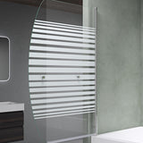 glasvilla Duschwand für Badewanne Badewannenwand faltbar 180° Sicherheitsglas mit NANO 90x140cm Badewannentrennwand Badewannenaufsatz Cortona112