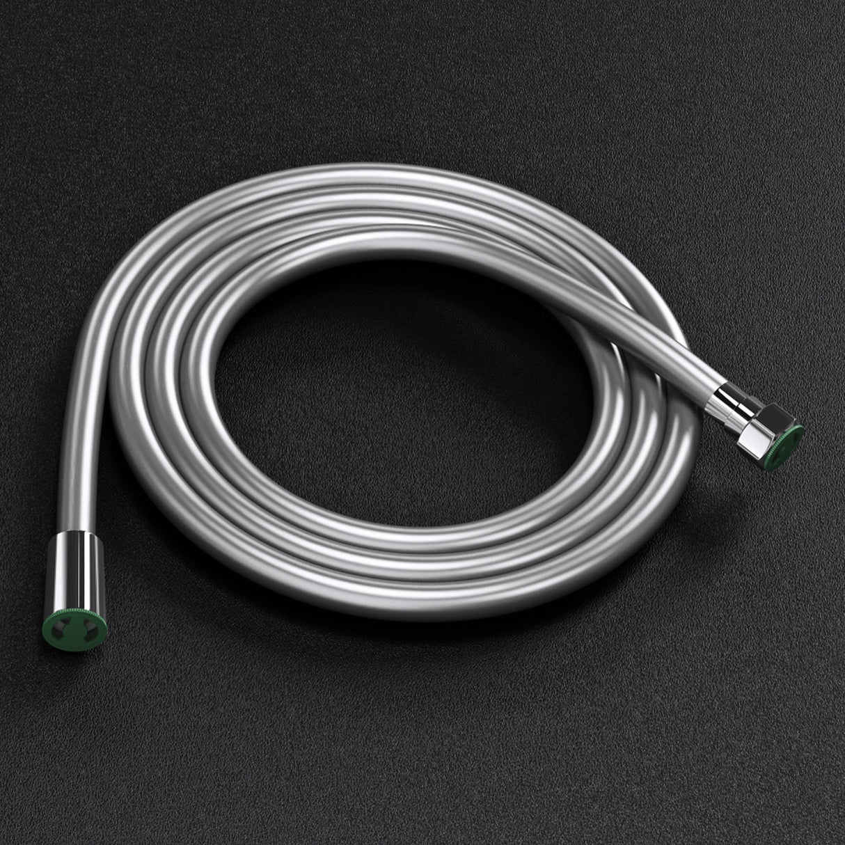 glasvilla Brauseschlauch Flexibel Glatter Duschschlauch Chrom Metall-Optik Knickschutz