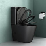 glasvilla Stand-WC aus Keramik spülrandloses-WC 36x63x82cm bodenstehende-Toilette inkl. Spülkasten Stand108T