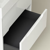 glasvilla Badmöbel-Set  Badezimmermöbel Waschbeckenunterschrank mit Softclose Schubladen inkl. Mineralguss Waschbecken Yoga