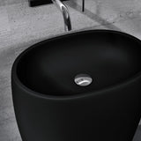 glasvilla Design Standwaschbecken freistehend Col32 aus Mineralguss Waschtisch Standwaschbecken