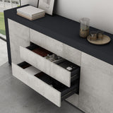 glasvilla Sideboard Aufbewahrungsschrank BTH: 167x36x70 cm mit 2 Schränken und 4 Schubladen Kommode Mehrzweckschrank Möbel Schrank03