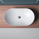 glasvilla Waschbecken Aufsatzwaschbecken Waschschale aus Keramik inkl. Nano-Versiegelung Brüssel858