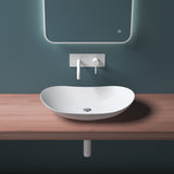 glasvilla Waschbecken Aufsatzwaschbecken Waschschale aus Keramik inkl. Nano-Versiegelung Brüssel858