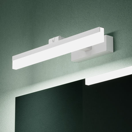 glasvilla Spiegelleuchte Bad 180° drehbar  LED Spiegellampe Badezimmer [Energieklasse F]6000K Wandleuchte Badezimmer,  Badezimmerlampe für Spiegel, klare Kaltweiß Badlampe, Luxaris,Solara05
