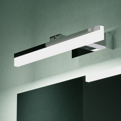 glasvilla Spiegelleuchte Bad 180° drehbar  LED Spiegellampe Badezimmer [Energieklasse F]6000K Wandleuchte Badezimmer,  Badezimmerlampe für Spiegel, klare Kaltweiß Badlampe, Luxaris,Solara05