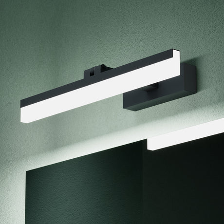 glasvilla Spiegelleuchte Bad 180° drehbar  LED Spiegellampe Badezimmer [Energieklasse F]6000K Wandleuchte Badezimmer,  Badezimmerlampe für Spiegel, klare Kaltweiß Badlampe, Luxaris,Solara05