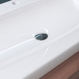 glasvilla Waschbecken Aufsatzwaschbecken Hängewaschbecken BTH: 63x40x12cm Weiß aus Keramik inkl. Nano-Beschichtung Brüssel890