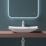 glasvilla Waschbecken weiß Aufsatzwaschbecken aus Keramik,mit Nano-Beschichtung Brüssel891