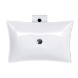 glasvilla Waschbecken weiß Aufsatzwaschbecken aus Keramik,mit Nano-Beschichtung Brüssel891