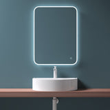 glasvilla Waschbecken Aufsatzwaschbecken Hängewaschbecken BTH: 61x44.5x14.5cm Weiß aus Keramik inkl. Nano-Beschichtung Brüssel896