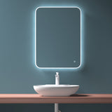 glasvilla Waschbecken Aufsatzwaschbecken Hängewaschbecken BTH: 56x39,5x12,5cm Weiß aus Keramik inkl. Nano-Beschichtung Brüssel899