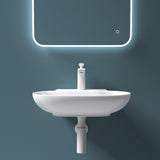 glasvilla Waschbecken Aufsatzwaschbecken Hängewaschbecken BTH: 56x39,5x12,5cm Weiß aus Keramik inkl. Nano-Beschichtung Brüssel899