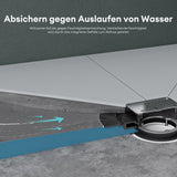glasvilla Duschelement Duschboard befliesbar Duschelemente mit rinne Duschtasse bodeneben Gefälleplatte XPS