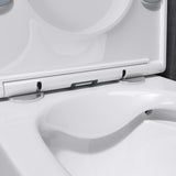 glasvilla Spülrandlos Wand WC schwarz Hänge WC + WC Sitz (mit Softclose) A112 NEU!!!