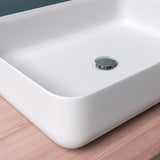 glasvilla Waschbecken Aufsatzwaschbecken Mineralguss Rechteckig Waschschale Waschplatz Waschtisch Col812