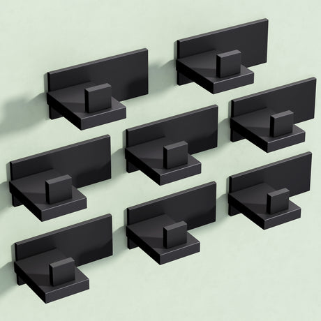 glasvilla Kleiderhaken Wandgarderobe Wandhaken aus Edelstahl Garderobenleiste Garderobenhaken Stalo-06+Stalo-07
