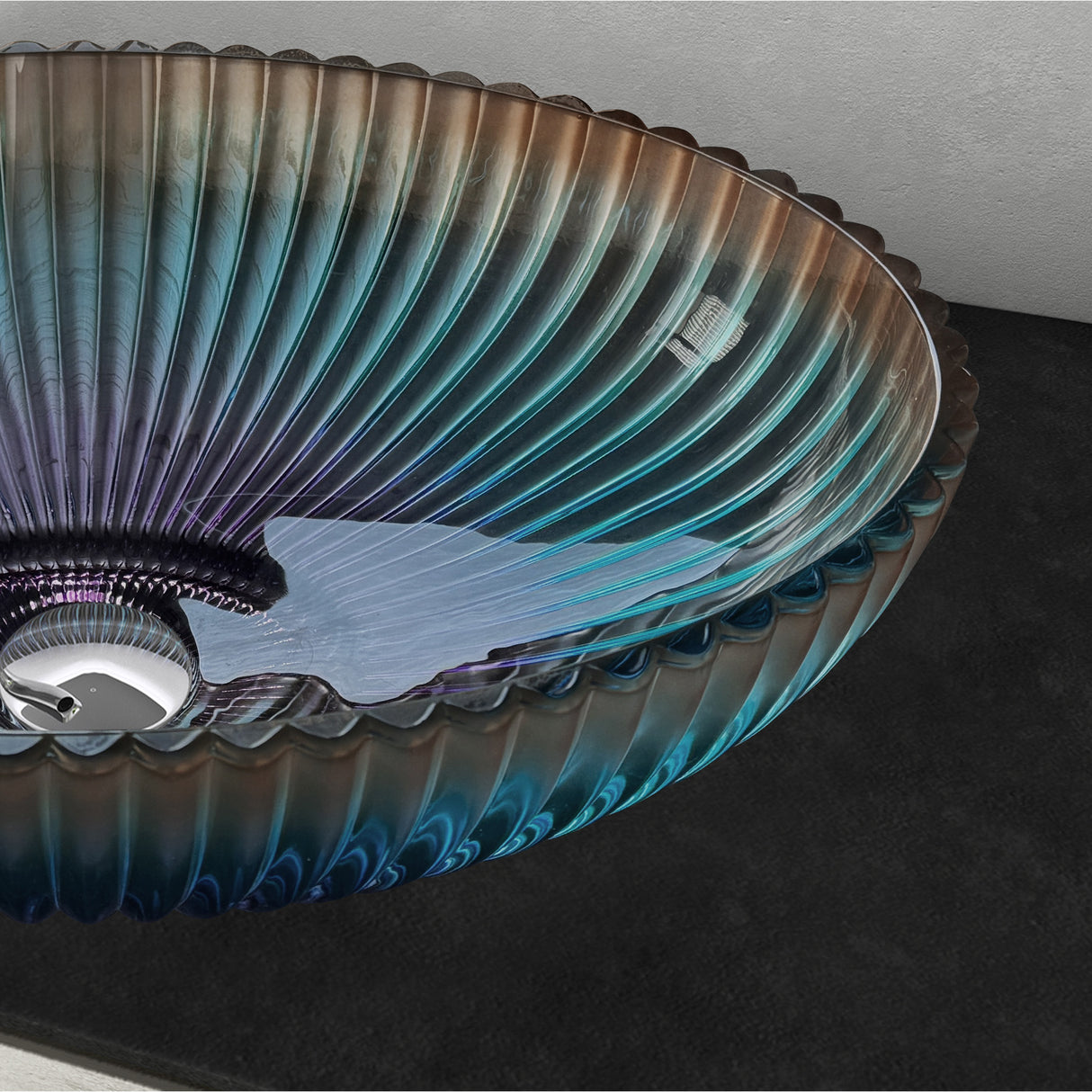 glasvilla Waschbecken Glas Aufsatzwaschbecken Glaswaschbecken Handwaschbecken Waschschale Oval