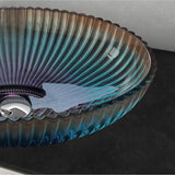 glasvilla Waschbecken Glas Aufsatzwaschbecken Glaswaschbecken Handwaschbecken Waschschale Oval