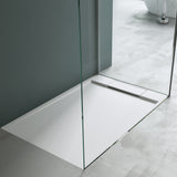 glasvilla Duschwanne Duschtasse aus Mineralguss Rechteckig 70-160cm Mineralgusswanne Geoma04