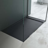 glasvilla Duschwanne Duschtasse aus Mineralguss Rechteckig 70-160cm Mineralgusswanne Geoma04