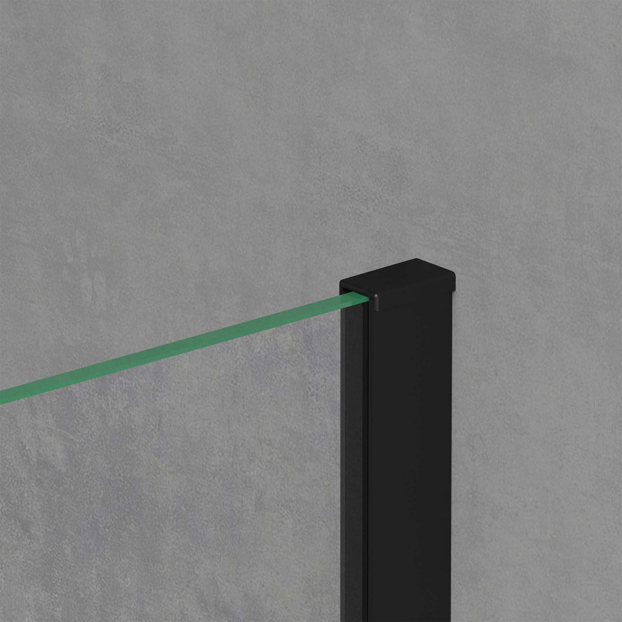 glasvilla Duschkabine Schiebetür 6mm ESG-Sicherheitsglas Duschabtrennung Soft-Close-Mechanismus Seitenanstieg Ravenna12K Schwarz