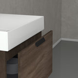 glasvilla Badmöbel-Set mit Soft-Close Schublade Wandmontage inkl. Waschbecken Lonato