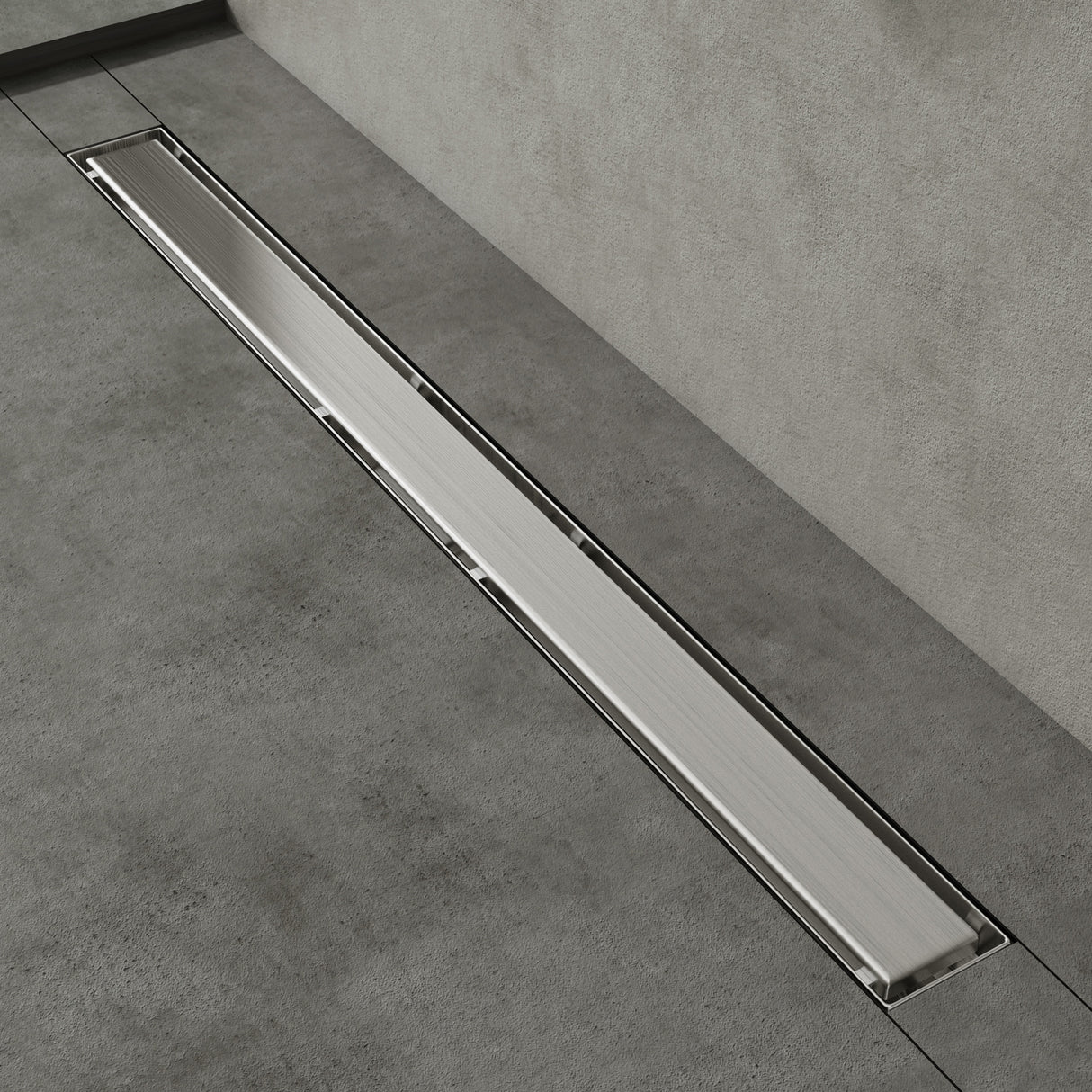 glasvilla Duschrinne Bodenablauf aus Edelstahl | Komplettset Ablaufrinne für Badezimmer | Befliesbar Wasserabfluss 35L/min | Haarsieb KE110