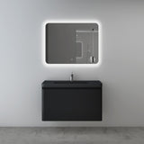 glasvilla Badmöbel-Set Waschbeckenunterschrank mit Softclose Schubladen inkl. Mineralguss Waschbecken Ancona