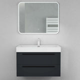 glasvilla Badmöbel-Set Waschbeckenunterschrank Waschtisch mit Unterschrank inkl. Mineralguss-Waschbecken Quadratto