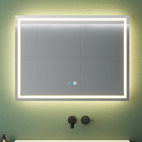 glasvilla Wandspiegel Badezimmer Spiegel LED Bad-Spiegel mit Touchschalter, Beschlagfrei durch Antifog-Schicht LED-Spiegel02  Nova-01