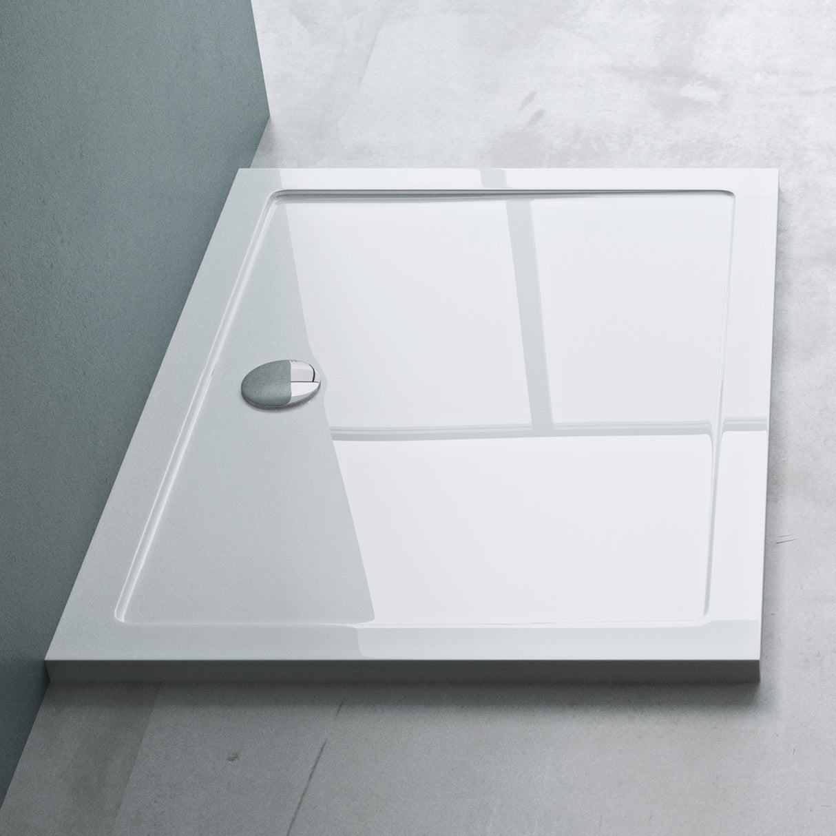 glasvilla Duschwanne Duschtasse aus hochwertigem Acryl Rechteckig 70-140cm Faro