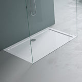 glasvilla Duschwanne Duschtasse aus hochwertigem Acryl Rechteckig 70-140cm Faro