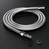 glasvilla Brauseschlauch Flexibel Glatter Duschschlauch Chrom Metall-Optik Knickschutz