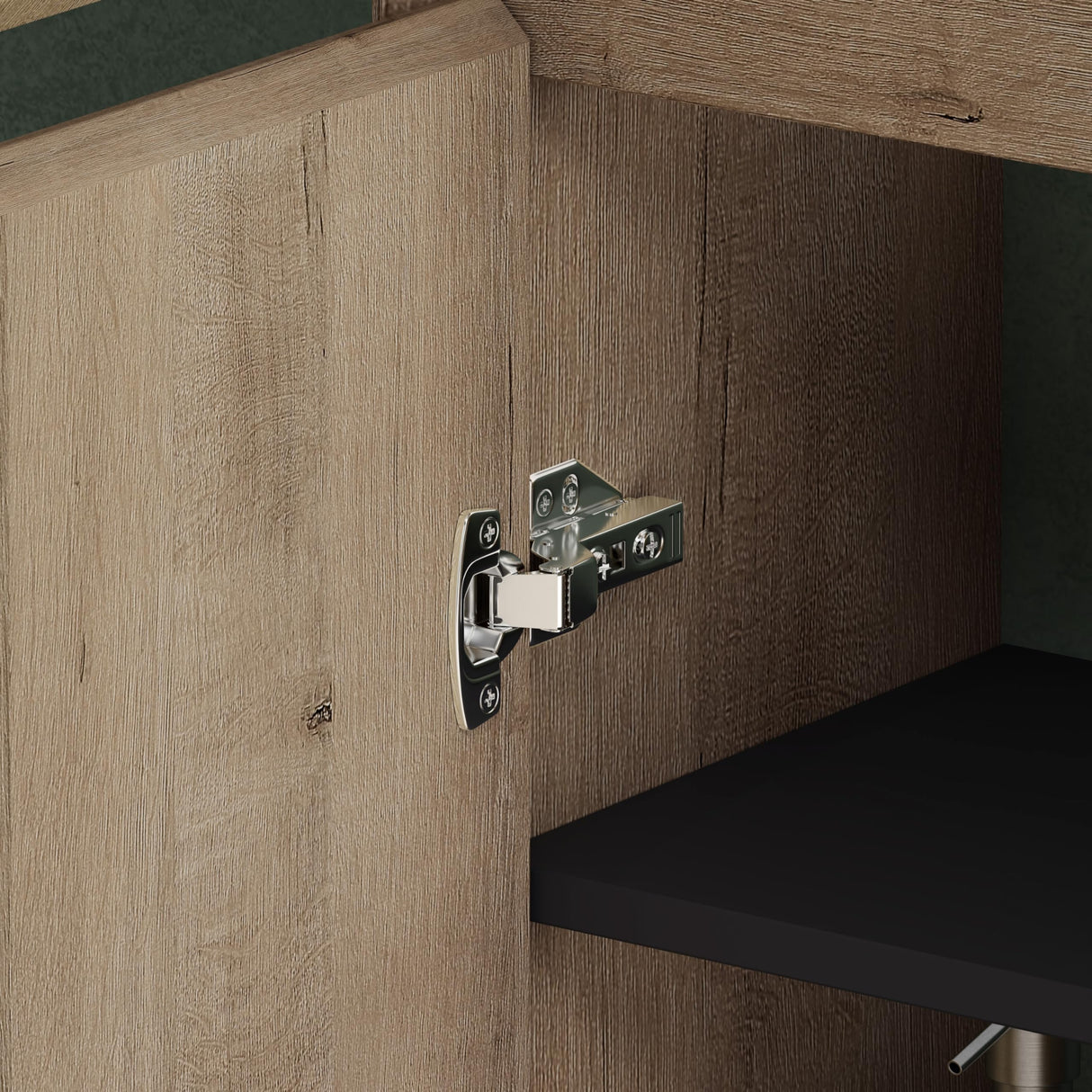 glasvilla Hochschrank Allzweckschrank Badschrank Badezimmerschrank mit 2 Türen und 6 Fächern Badregal für mehrere Funktionen BTH: 35x30x160 cm Rimo