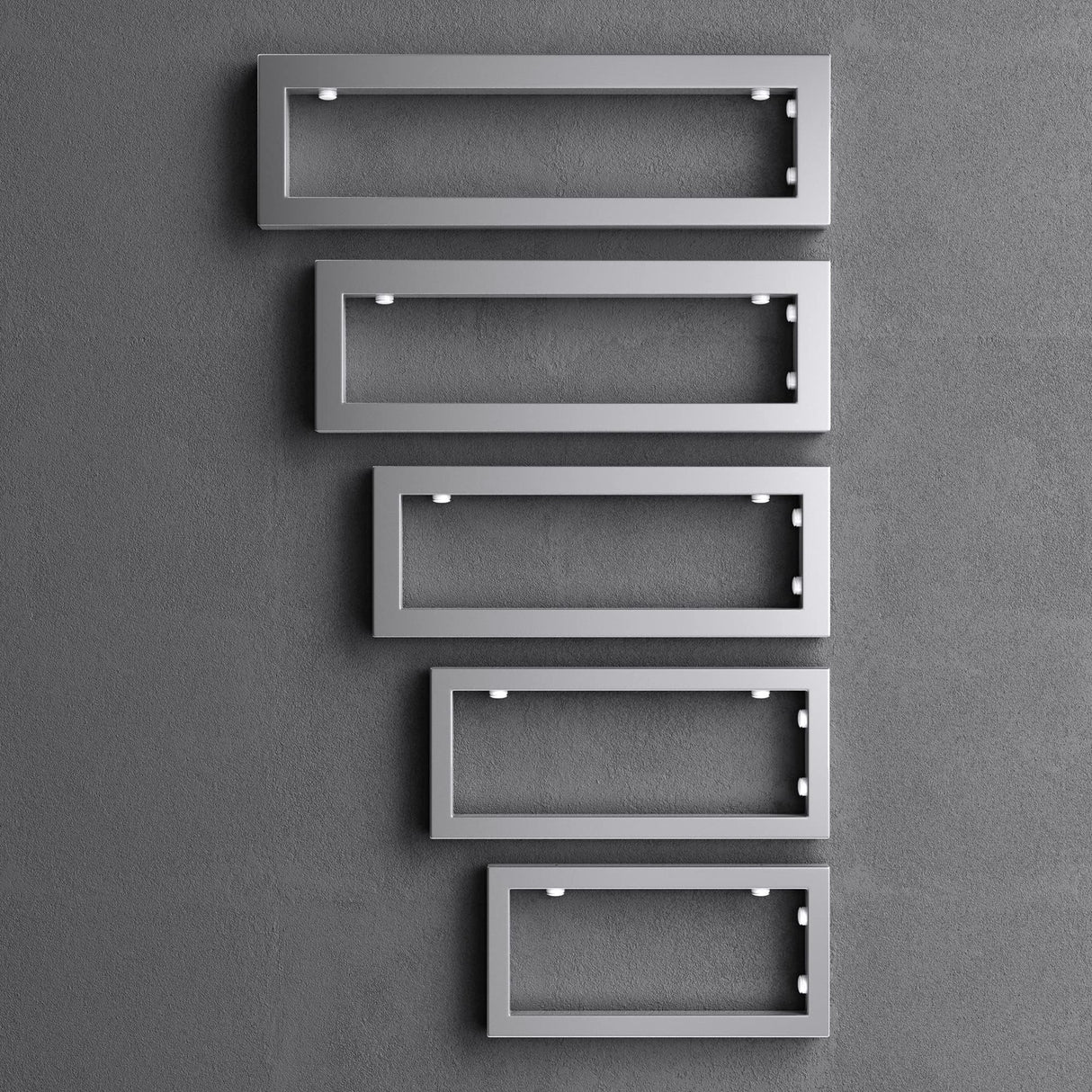 glasvilla Design Wandkonsole aus Edelstahl Waschtisch Halterung 3 Stück WH01