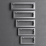 glasvilla Design Wandkonsole aus Edelstahl Waschtisch Halterung 3 Stück WH01