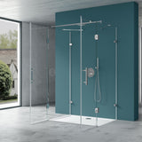 glasvilla Duschkabine U-Form Duschabtrennung 8mm ESG in Klarglas Nano-Beschichtung Ravenna40UK