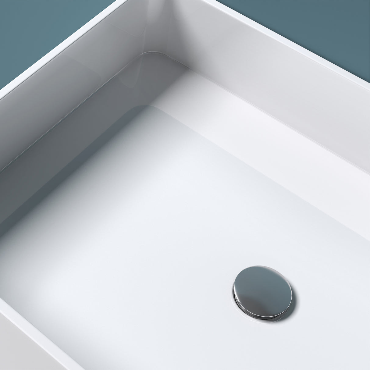 glasvilla Design Standwaschbecken freistehend Col36 weiß aus Mineralguss Waschtisch, BTH: 60x42x80cm