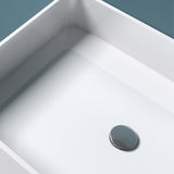 glasvilla Design Standwaschbecken freistehend Col36 weiß aus Mineralguss Waschtisch, BTH: 60x42x80cm