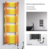 glasvilla Badheizkörper Elektrisch Handtuchwärmer für Strom, Seitenanschluss, Röhrenheizkörper Badheizung RHE mit Heizstab 02