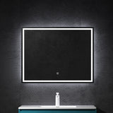 glasvilla Wandspiegel Badezimmer Spiegel LED Bad-Spiegel mit Touchschalter, Beschlagfrei durch Antifog-Schicht LED-Spiegel02