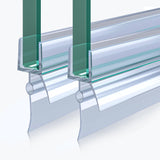 glasvilla Duschdichtung PVC | Duschtürdichtung für 6 - 8mm Glasstärke | Ersatzdichtung für Duschtüren & Duschkabinen