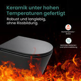 glasvilla Spülrandlos Wand WC Hänge WC Spülrandloses Toilette Softclose WC-Sitz Aachen108