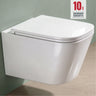 WC suspendu sans bride Glasvilla, noir, + abattant (à fermeture amortie) A112 NOUVEAU !!!