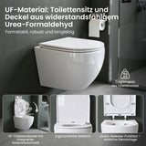 glasvilla Wand WC spülrandlos Schwarz Hänge WC spülrandlos Toilette WC mit Sitz Softclose Aachen179