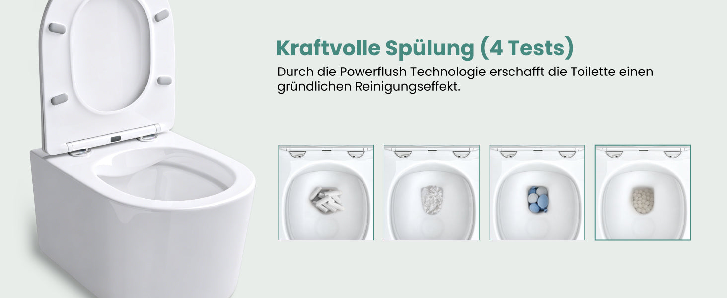 glasvilla Sanitari Bagno Sospeso in Ceramica Sanitari Bagno con Soft Close WC Sospeso Montaggio a Parete