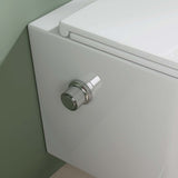 glasvilla Hänge WC Toilette Wand-WC Spülrandlos Weiß aus Keramik Wandmontage mit Absenkautomatik Aachen601
